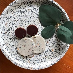 Handmade polymer clay earrings in the style Gloria